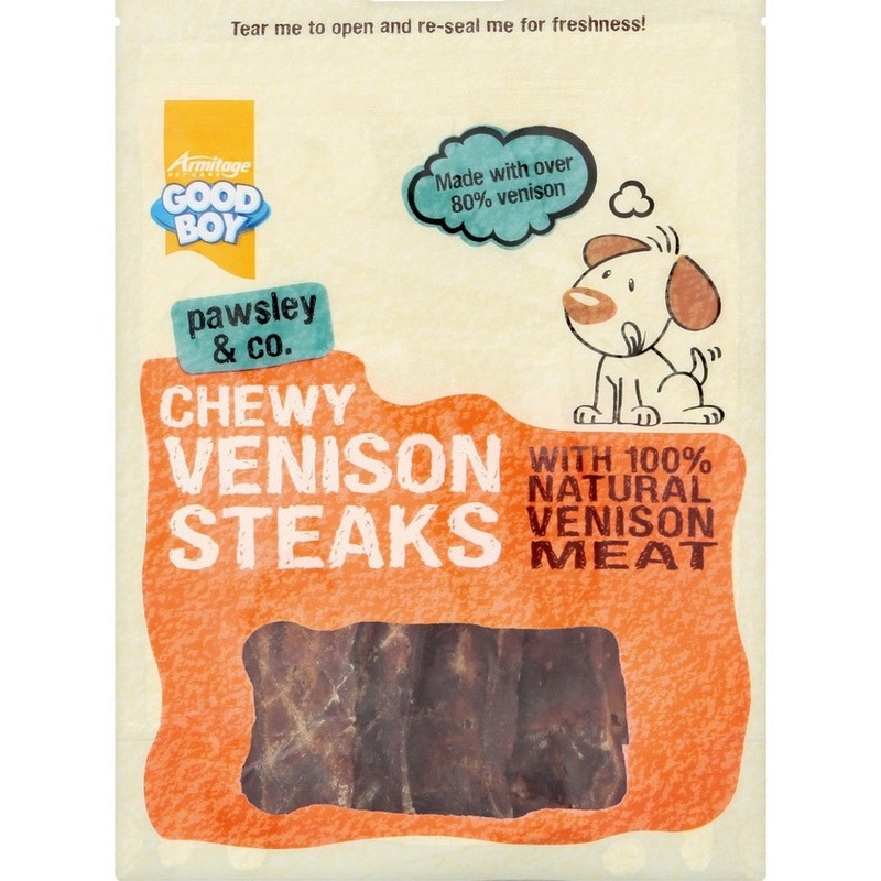 Chewy Venison Steaks – 80G