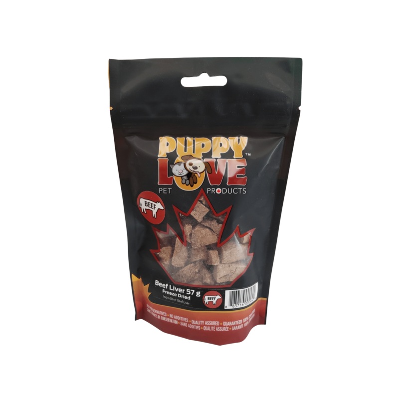 Puppy Love Freeze Dried Beef Liver 800g