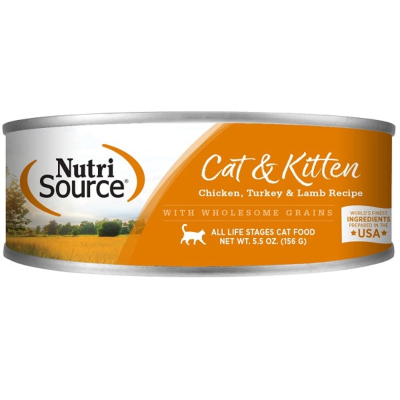 Nutrisource Cat & Kitten Chicken , Turkey & Lamb 5.5oz