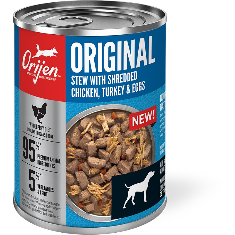 Orijen Original Stew With Turkey, Chicken & Eggs 12.8oz