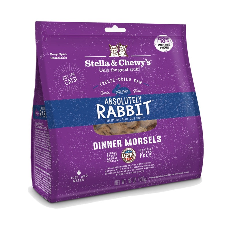 Stella & Chewy’s Cat Absolutely Rabbit Freeze-Dried Raw Dinner Morsels
