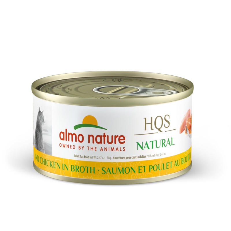 Almo Nature HQS Natural Salmon & Chicken in Broth 70g
