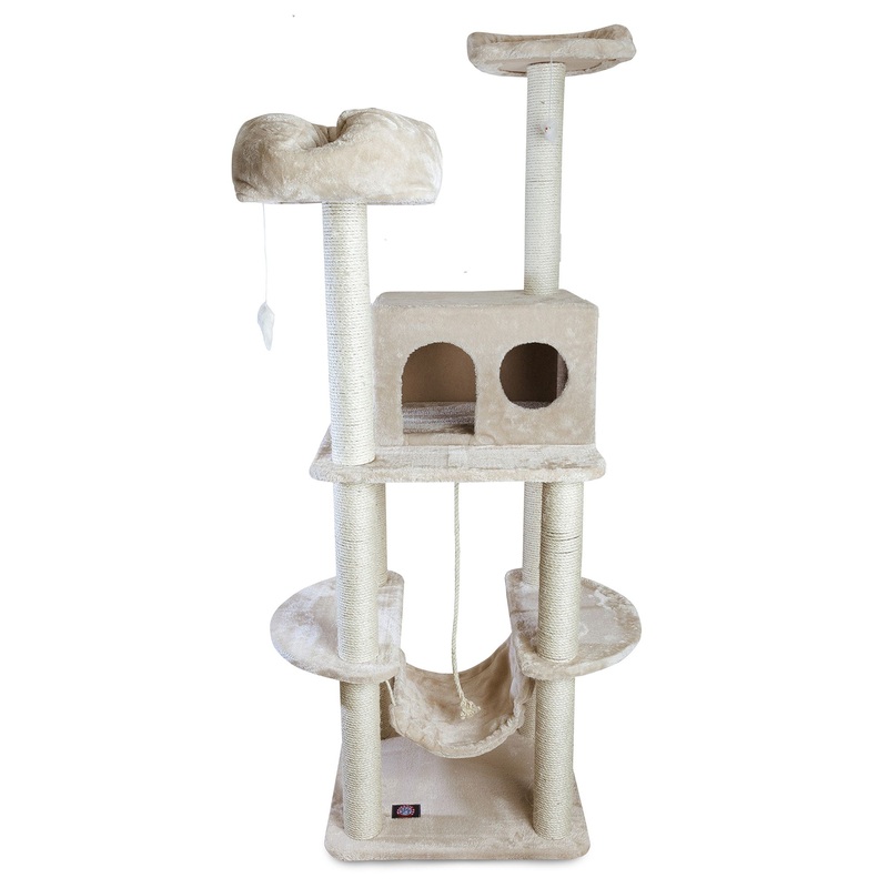 Majestic Pet 76-in Casita Cat Tree, Tan
