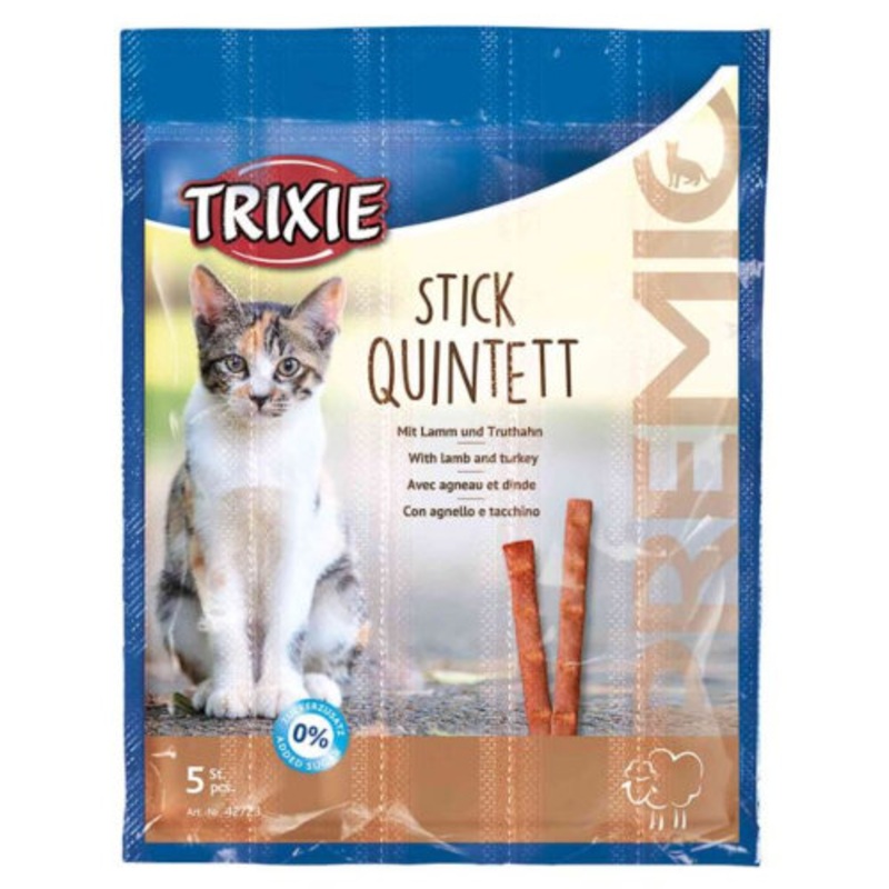 TRIXIE PREMIO Stick Lamb & Turkey Quintett 5x5g