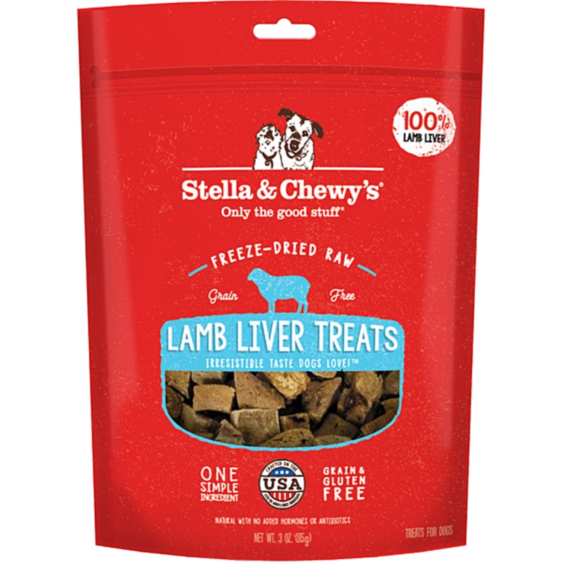 Stella & Chewy’s Freeze Dried Lamb Liver Treats 3OZ