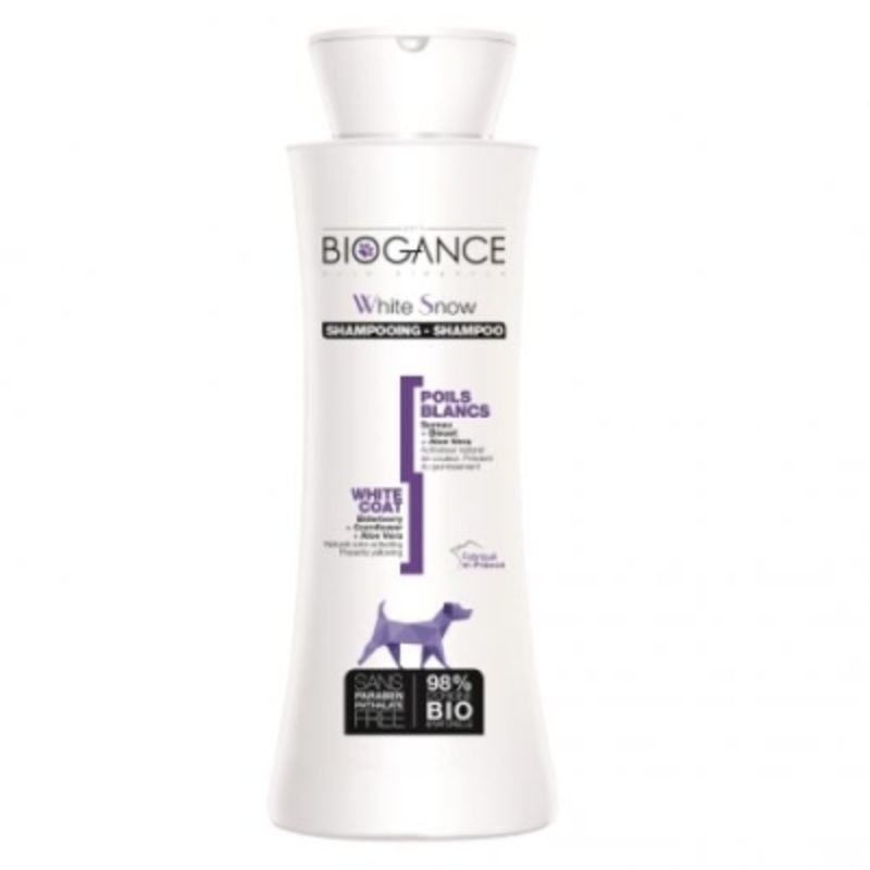 BIOGANCE WHITE SNOW shampoo for white cats, 250 ml.