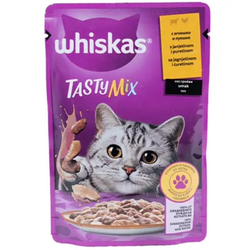 Whiskas Tasty mix Creamy creations lamb and turkey, 85g.