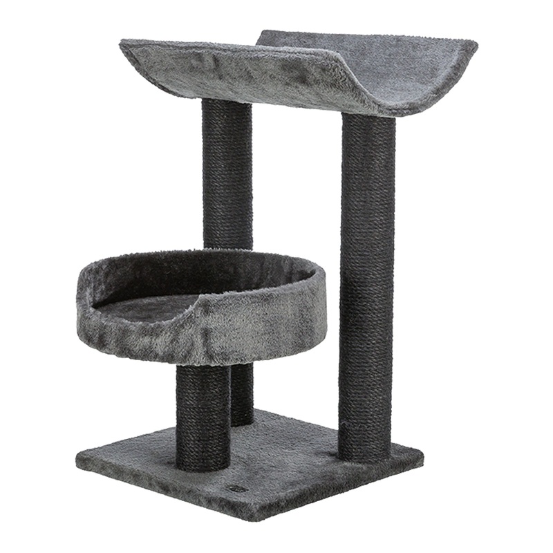 TRIXIE 24-in Isaba Cat Tree, Black & Gray