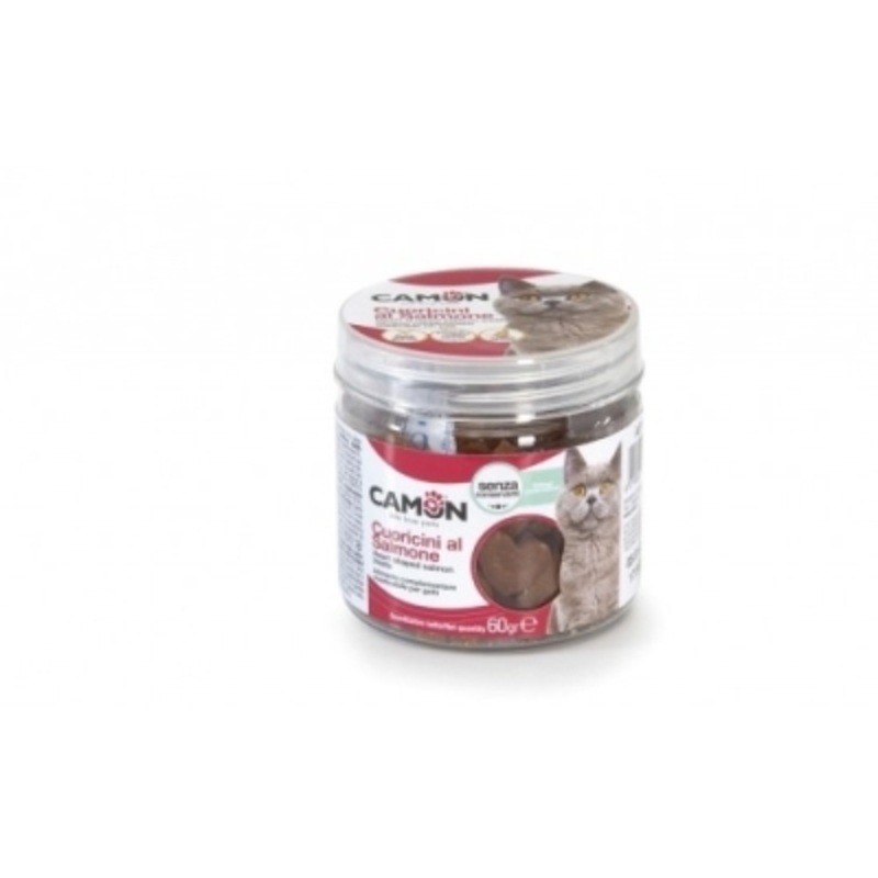 CAMON Heart shaped salmon treats, 60 g