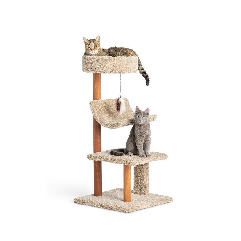 Whisker City 41-in Cozy Inn Cat Tower (COLOR VARIES)
