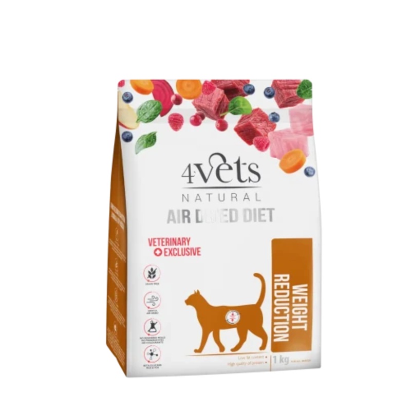 4Vets Natural Cat Weight Reduction, 1kg