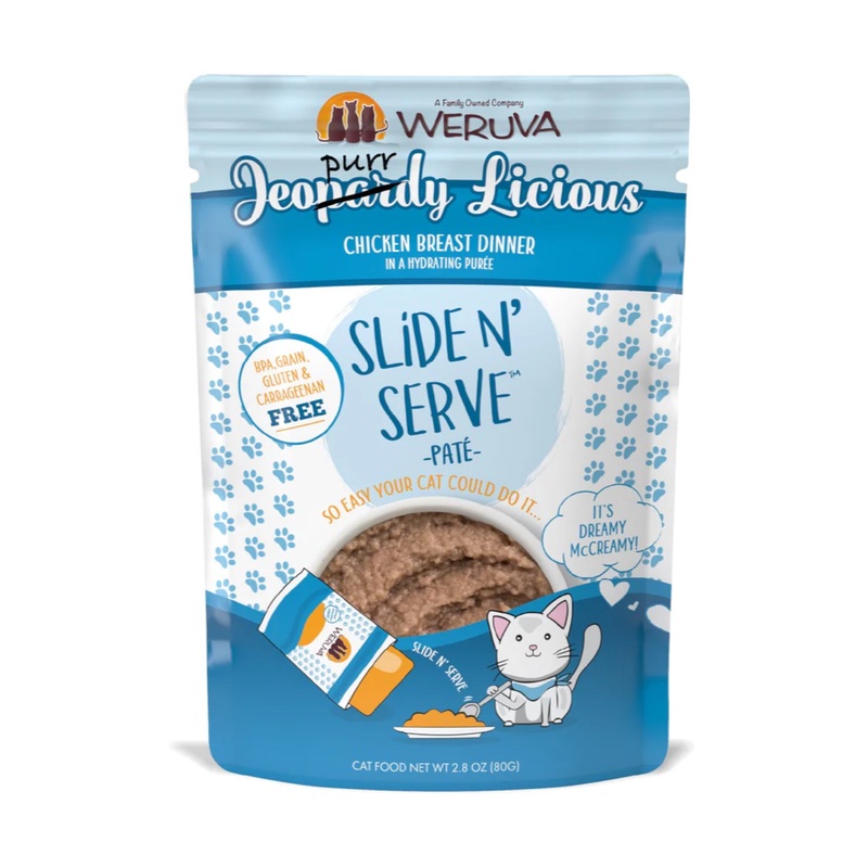Weruva Slide N’ Serve Jeopurrdy Licious Chicken Dinner Pate Pouch