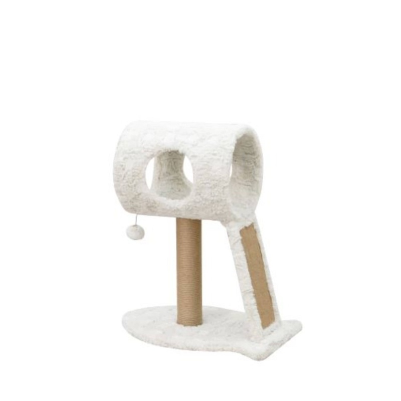 PetPals Minimalistic Fished Shaped Cat Perch – 28″H, 2 Level, Medium, Space Needle