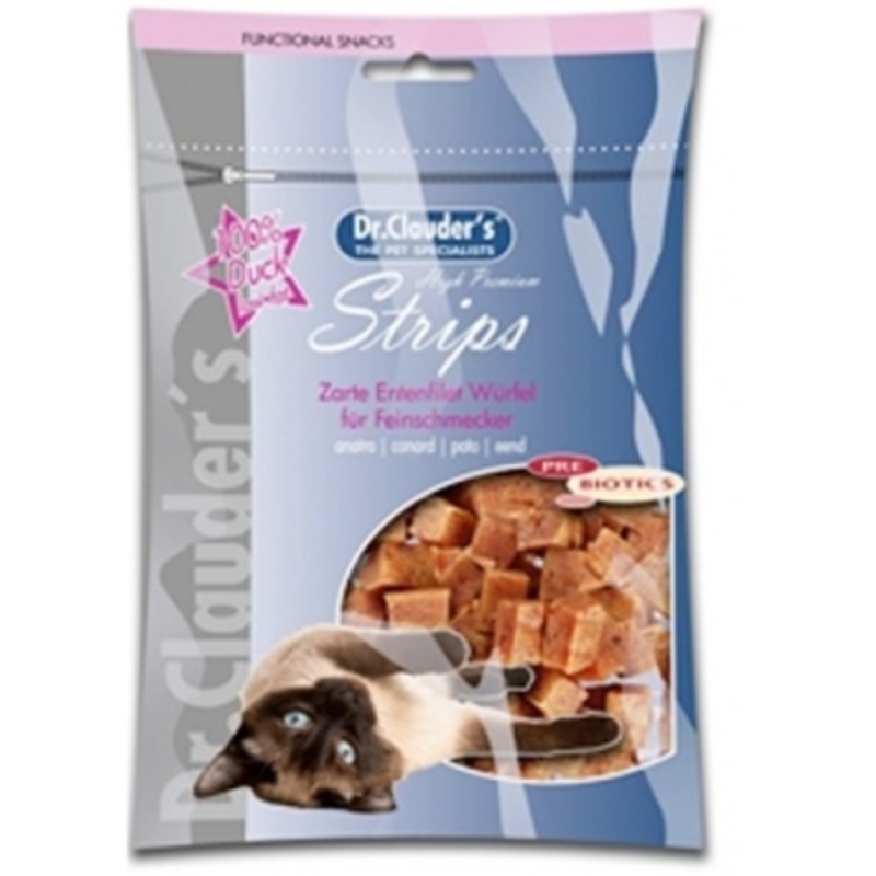 DR. CLAUDERS Premium Duck Filet Cubes, 50 g