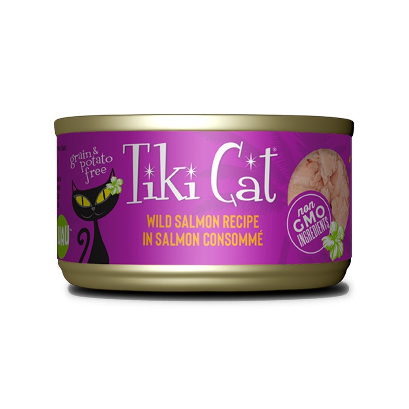 Tiki Cat Luau Wild Salmon Can