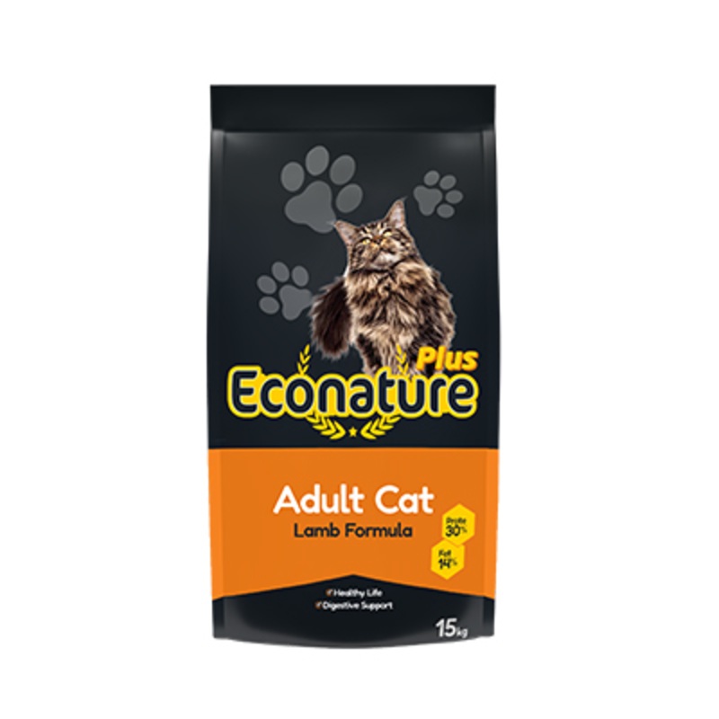 Econature Plus Adult Cat Food Lamb Formula 15kg