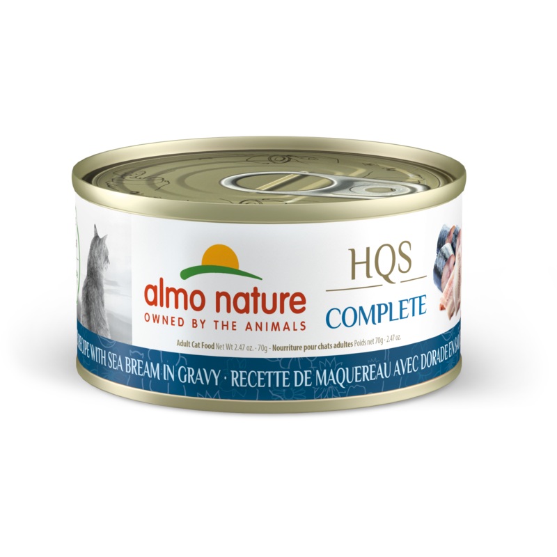 Almo Nature HQS Complete Mackerel & Sea Bream in Gravy 70g