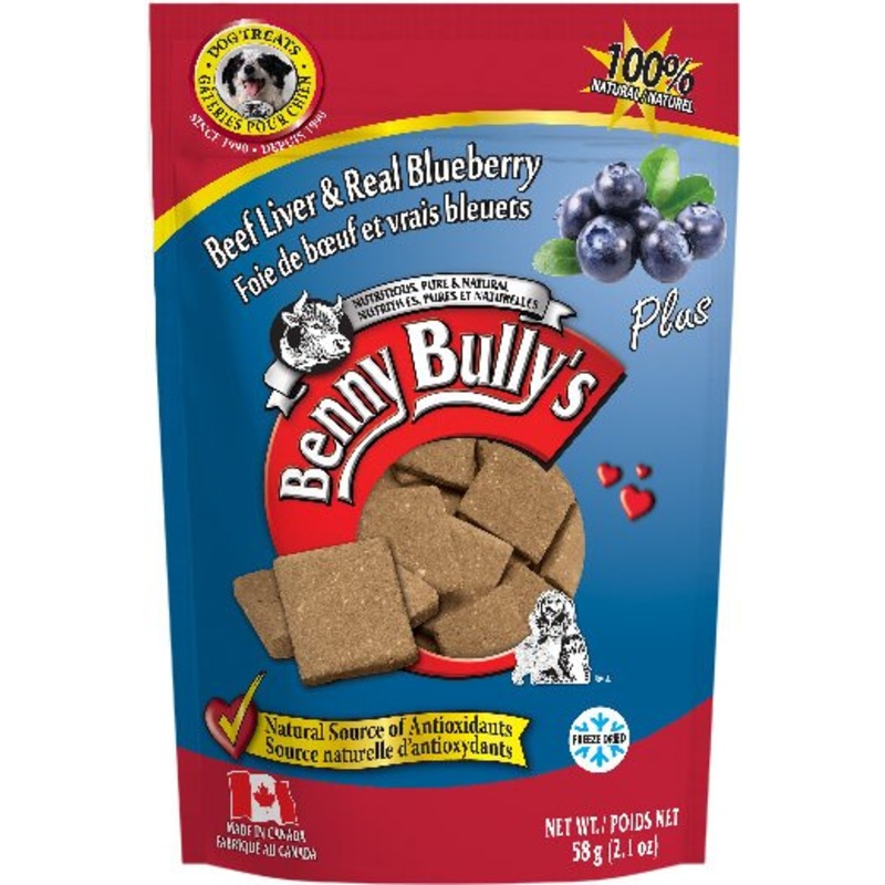 Benny Bullys Liver Plus – Dog Treats Beef Liver Plus Blueberry
