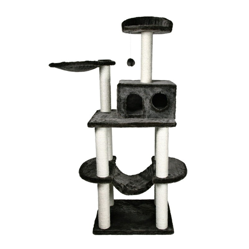 TRIXIE 63-in Tarragona Cat Tree, Dark Gray