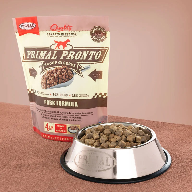 *In Store Only* Primal Canine Raw Frozen Pronto Pork 4lb