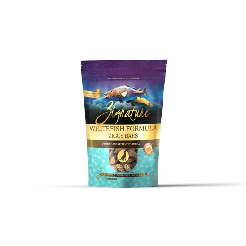 Zignature Ziggy Bars – Whitefish Formula Dog Treats 340g
