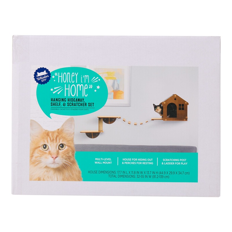 Whisker City Wall Mounted Cat Hideaway
