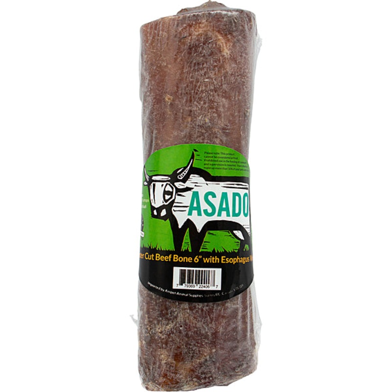 Asado Center Cut Beef Bone6″ Esophagus Wrap