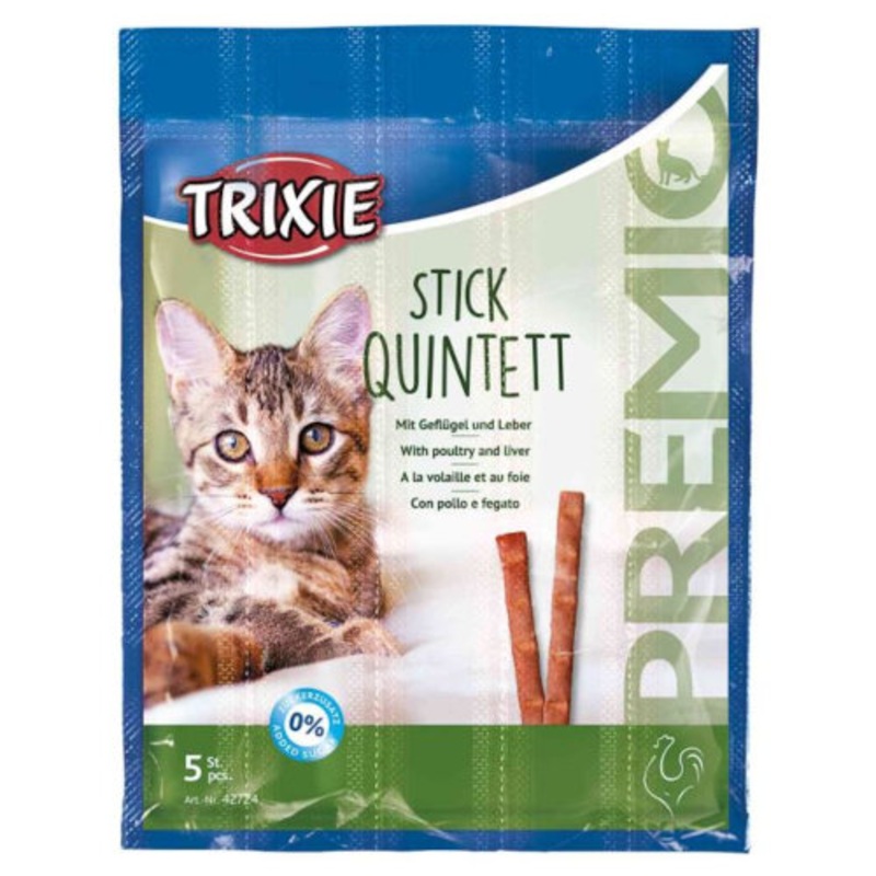 TRIXIE PREMIO Stick Poultry & Liver Quintett 5x5g
