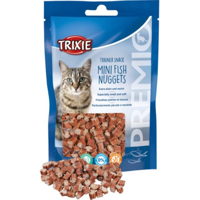 TRIXIE PREMIO Trainer Snack Mini Fish Nuggets, 50g