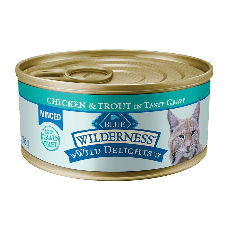 Blue Buffalo Wilderness Wild Delights Grain-Free Minced Wet Adult Cat Food