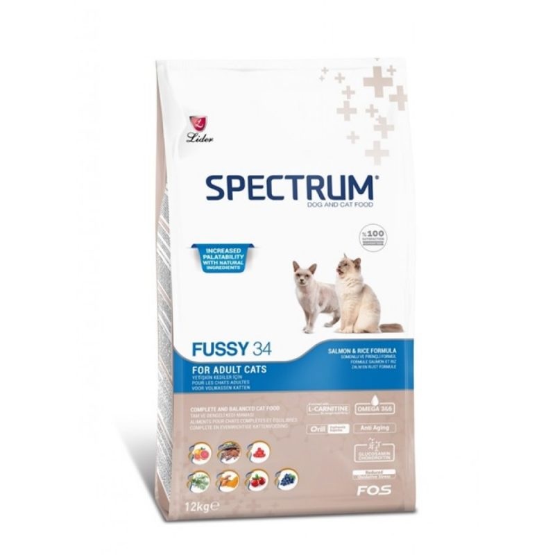 Spectrum Fussy 34  Complete food for adult cats with capricious or irregular appetite 12 kg