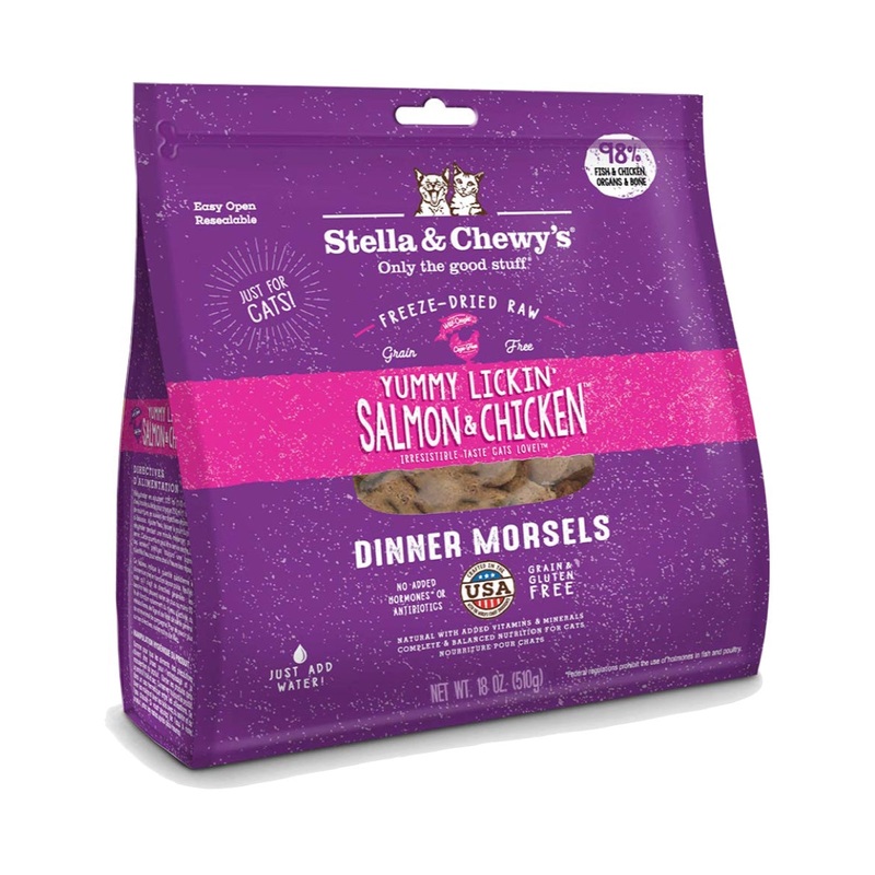 Stella & Chewy’s Cat Salmon & Chicken Freeze-Dried Raw Dinner Morsels