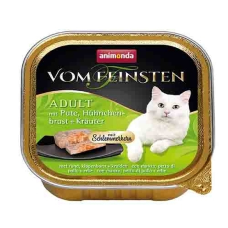 Animonda Vom Feinsten Adult turkey pate, chicken breast and herbs 100 g