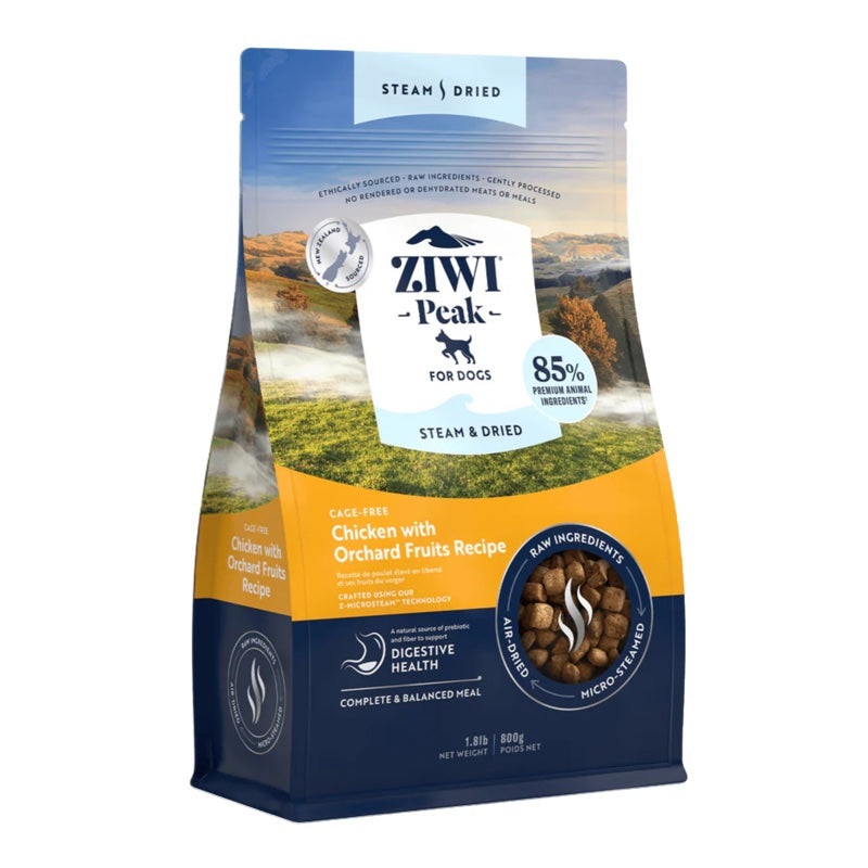 Ziwi Peak Chicken with Orchard Fruits Steam & Dried Dog Food 3.3lb