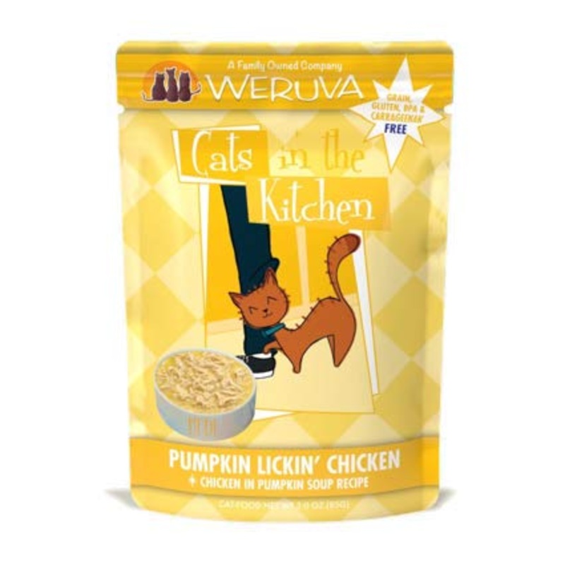 Weruva Pumpkin Lickin’ Chicken in Pumpkin Soup Grain-Free Cat Food Pouch 3oz