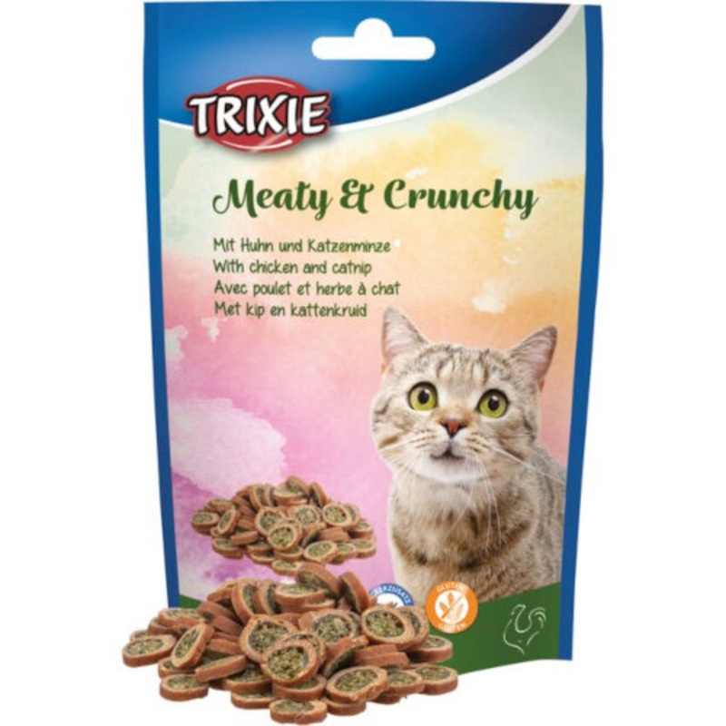TRIXIE Meaty & Crunchy with chicken & catnip, 50g