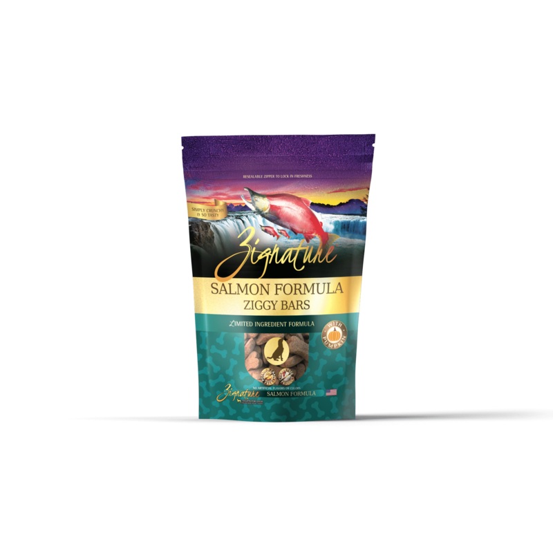 Zignature Ziggy Bars – Salmon Formula Dog Treats 340g