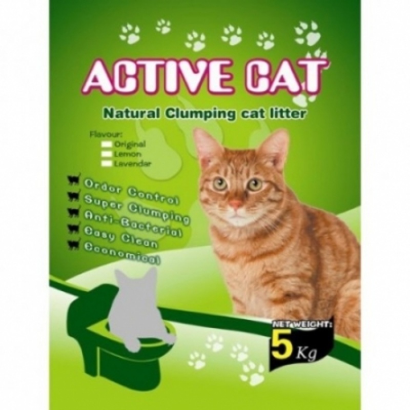 ACTIVE CAT Bentonite LEMON cat litter 5 ltr