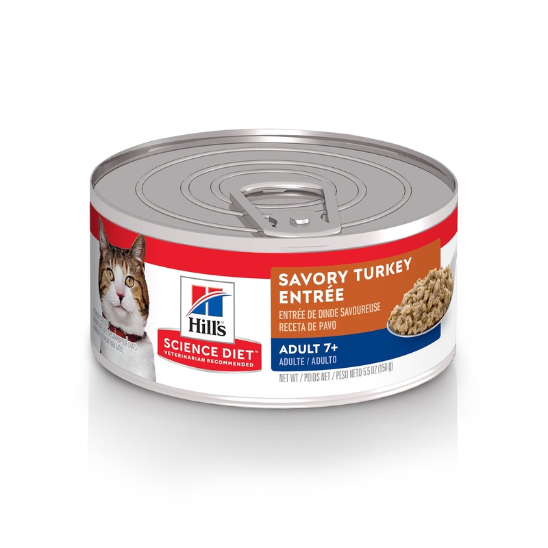 Science Diet Cat Adult 7+ Savory Turkey Entree 5.5oz