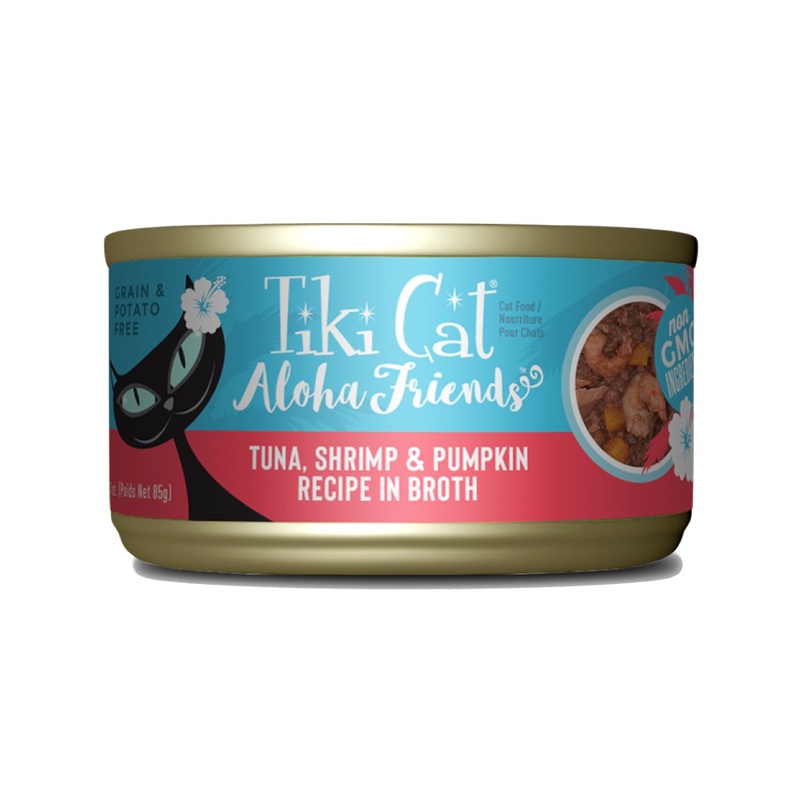 Tiki Cat Aloha Friends Tuna, Shrimp & Pumpkin Can