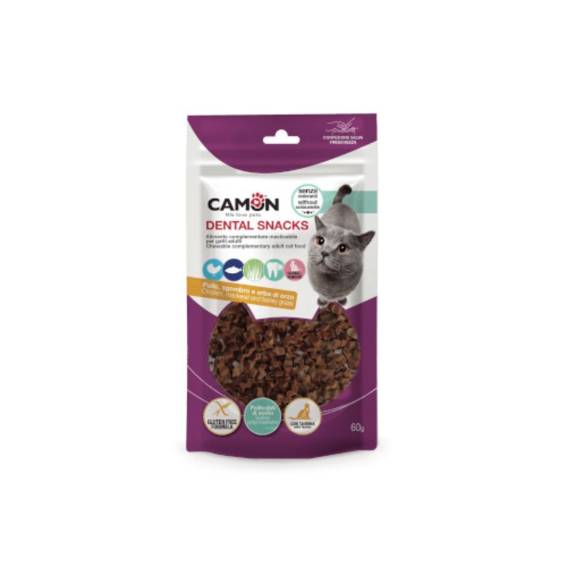 CAMON Chicken fishes with mackerel and barley grass, 60g