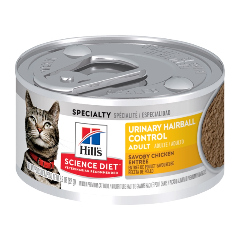 Science Diet Adult Urinary Hairball Control Savory Chicken Entre cat food