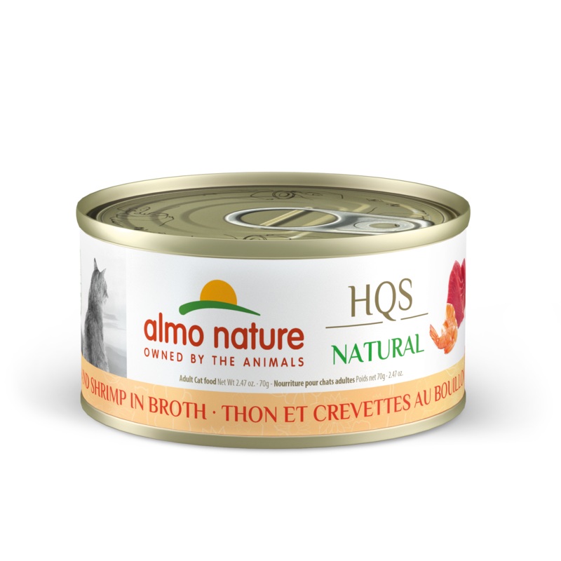 Almo Nature HQS Natural Tuna & Shrimp in Broth 70g