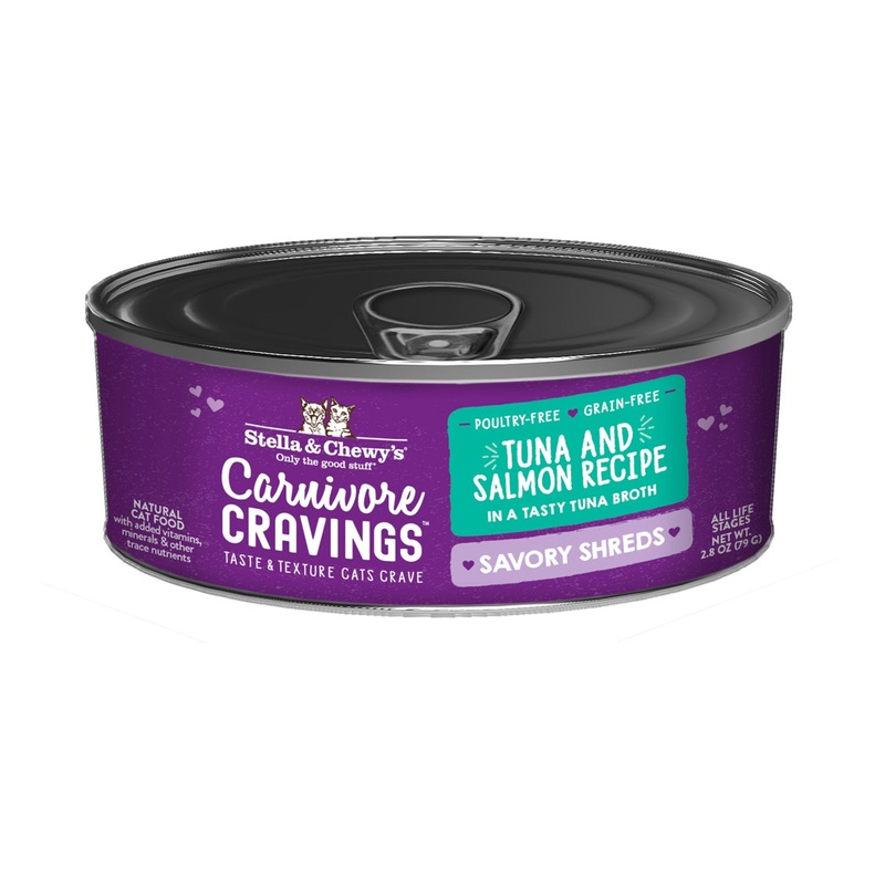 Stella & Chewy’s Carnivore Cravings Savory Shreds Tuna & Salmon