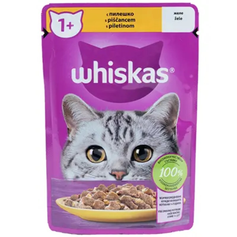 WHISKAS Core Chicken in jelly 1+, 85g.