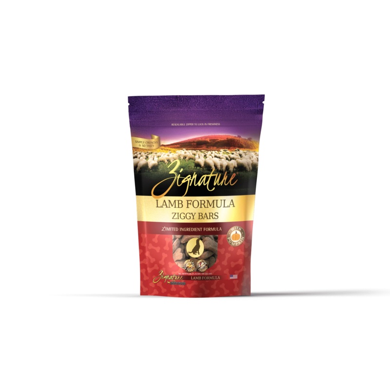 Zignature Ziggy Bars – Lamb Formula Dog Treats 340g