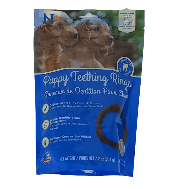 Anneaux de dentition pour chiot – saveur de beurre d’arachide 7.2oz