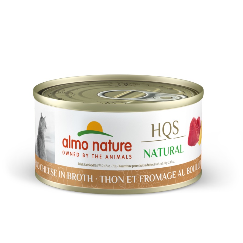 Almo Nature HQS Natural Tuna & Cheese in Broth 70g