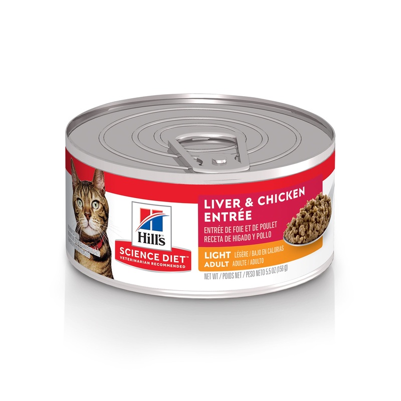 Science Diet Cat Adult Light Liver & Chicken Entree 5.5oz