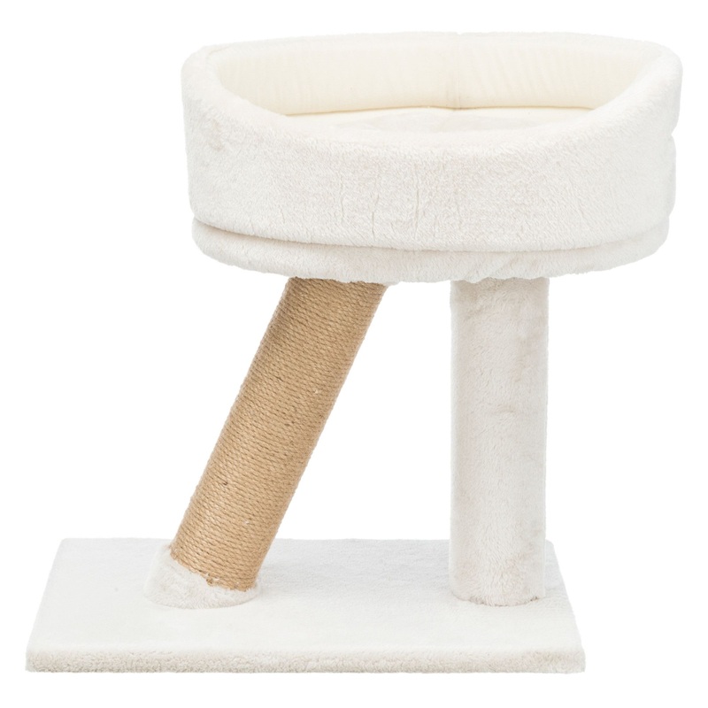 TRIXIE 19-in Cabra Sky Cat Bed with Scratching Post, Light Gray
